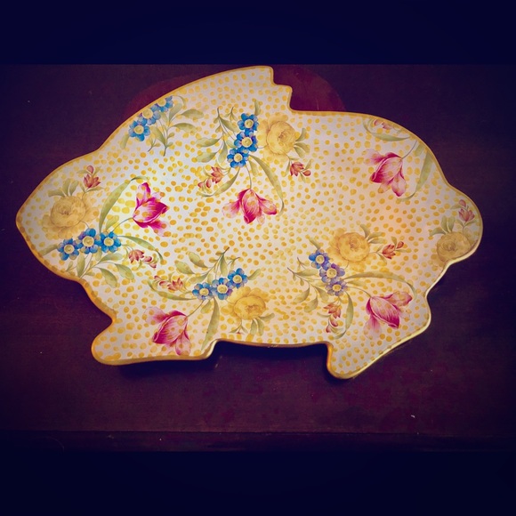 MacKenzie-Childs Other - Mackenzie Childs  Cute Buttercup  Bunny Platter